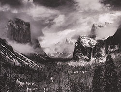 Framed Ansel Adams photo Clearing Winter Storm Yosemite 1937